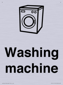 Dementia washing machine sign
